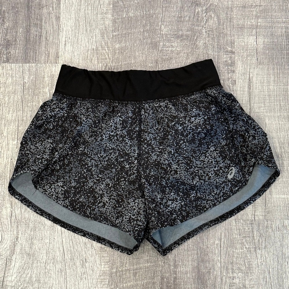 ASICS Black & Gray Speckle Women's Athletic Shorts